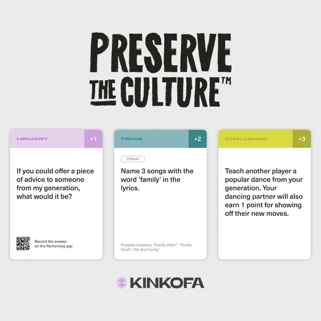 Preserve The Culture Conversation & Family Card Game – kinkofa